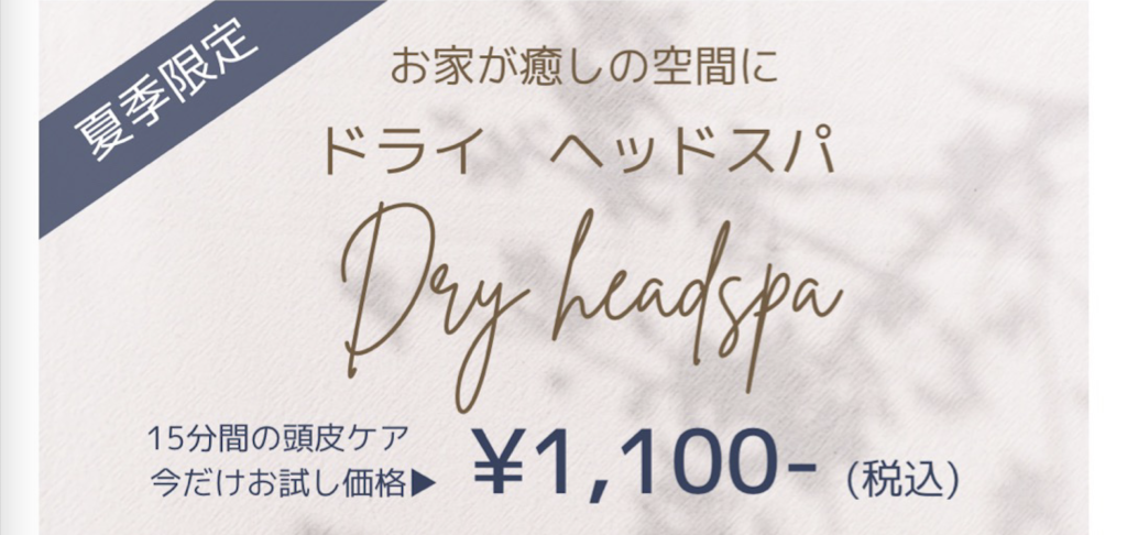 ママのための訪問美容 Liun.【リアン】 夏季限定キャンペーン『 ドライヘッドスパ🌿 』