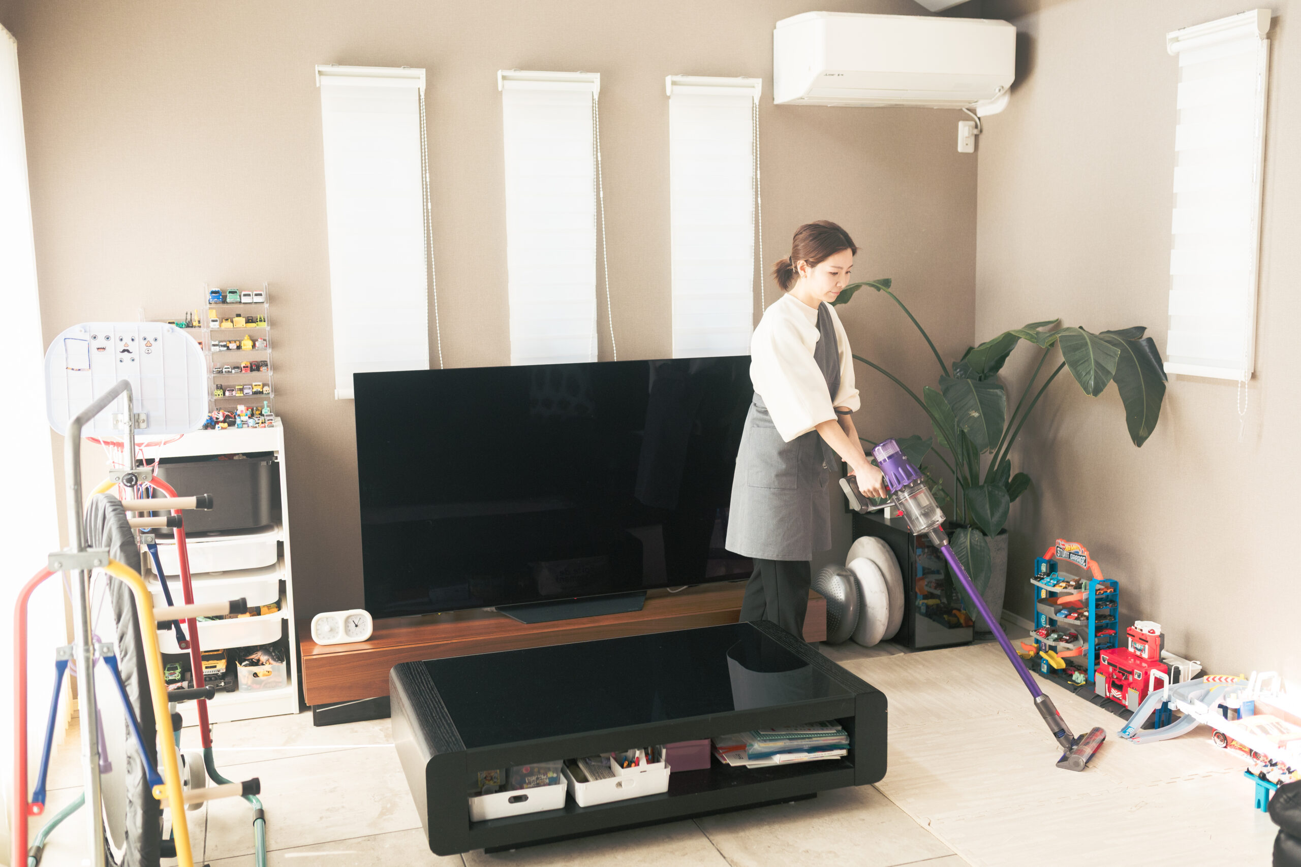 洗濯物をたたむイメージ